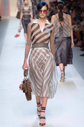 Striped skirt, zdjęcie 2 Striped skirt od Fendi